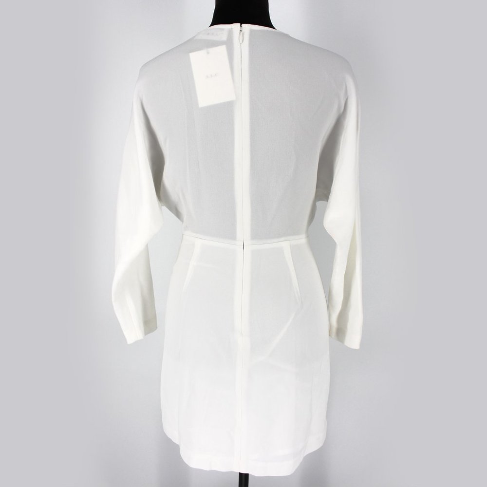 A.L.C. White Long-Sleeve Mini Dress - Picture 5 of 6